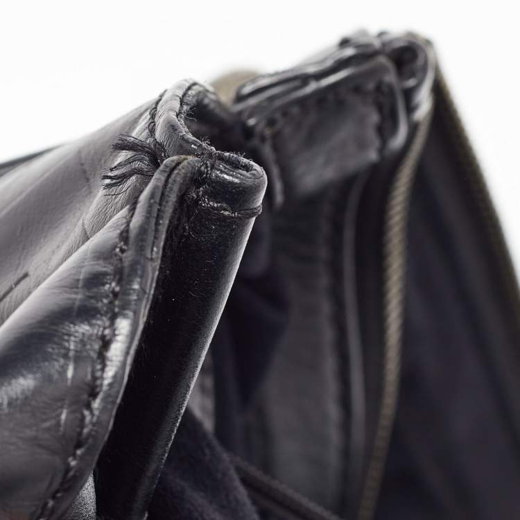 Pre Owned Givenchy Black Leather Shopper Tote