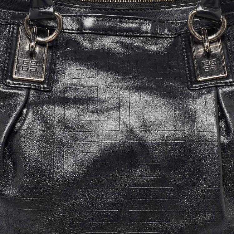 Pre Owned Givenchy Black Leather Shopper Tote