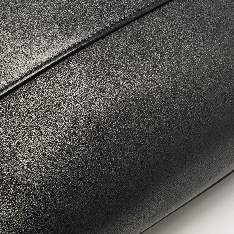 Pre Owned Givenchy Black Leather Small Shark Top Handle Bag