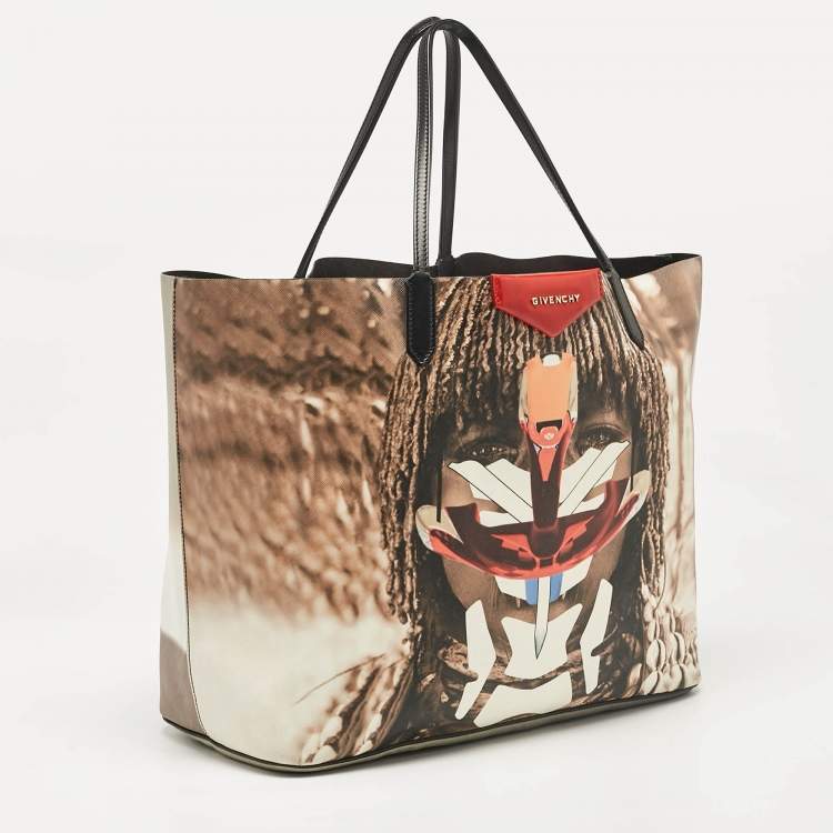 Pre Owned Givenchy Multicolor Printed Coated Canvas Large Antigona Shopper Tote