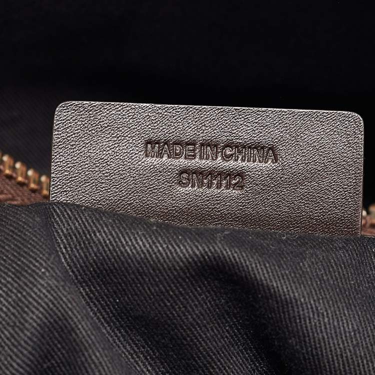 Pre Owned Givenchy Black Monogram Fabric and Leather Double Zip Tote