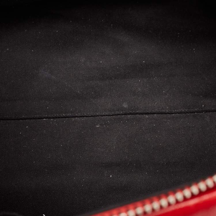 Pre Owned Givenchy Red Leather Medium Antigona Satchel