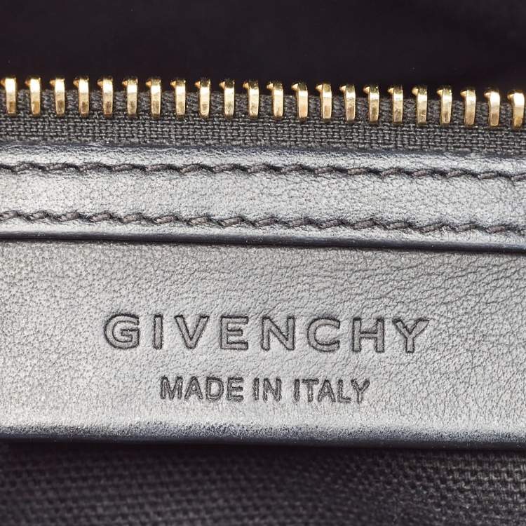 Pre Owned Givenchy Black/Gold Leather Mini Antigona Satchel