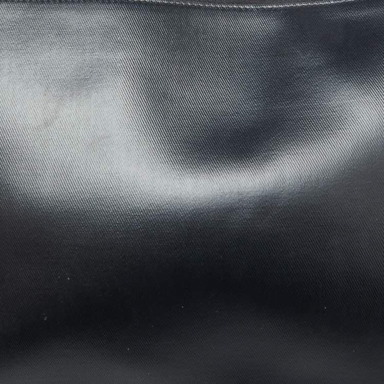 Pre Owned Givenchy Black Coated Canvas 4G Wristlet Pouch