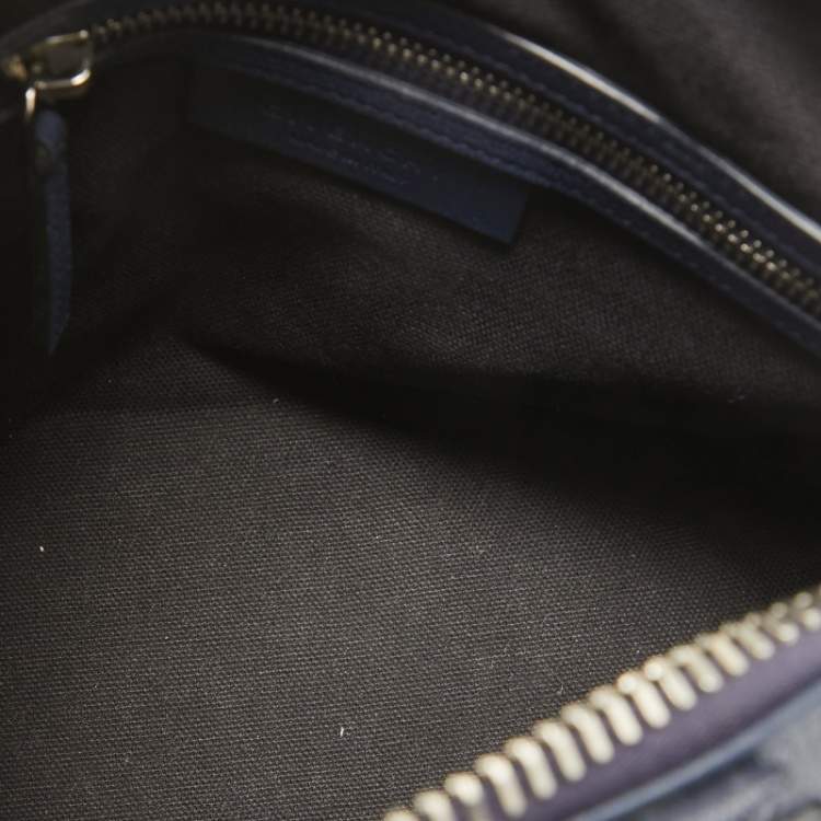 Pre Owned Givenchy Navy Blue Leather Mini Antigona Satchel