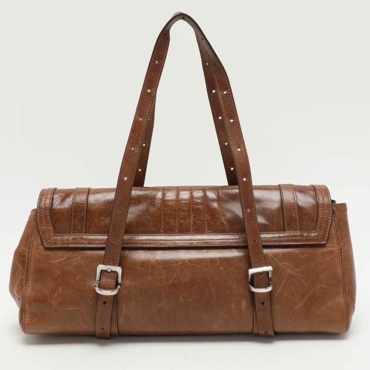 Pre Owned Givenchy Brown Leather Satchel