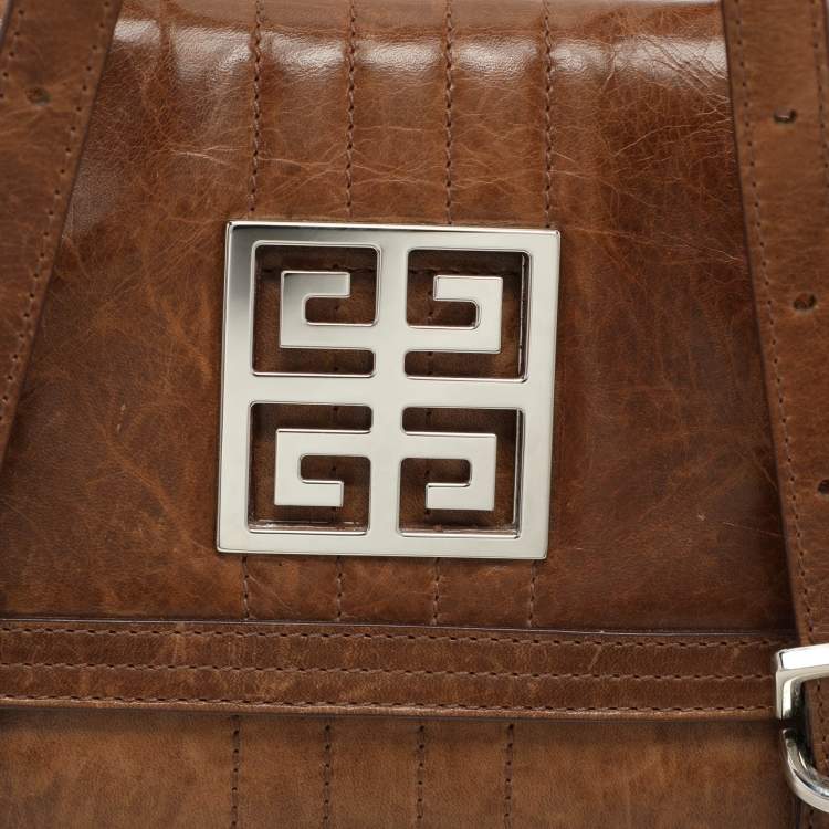 Pre Owned Givenchy Brown Leather Satchel