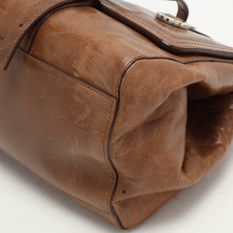 Pre Owned Givenchy Brown Leather Satchel
