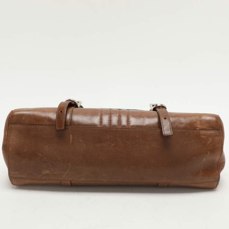 Pre Owned Givenchy Brown Leather Satchel