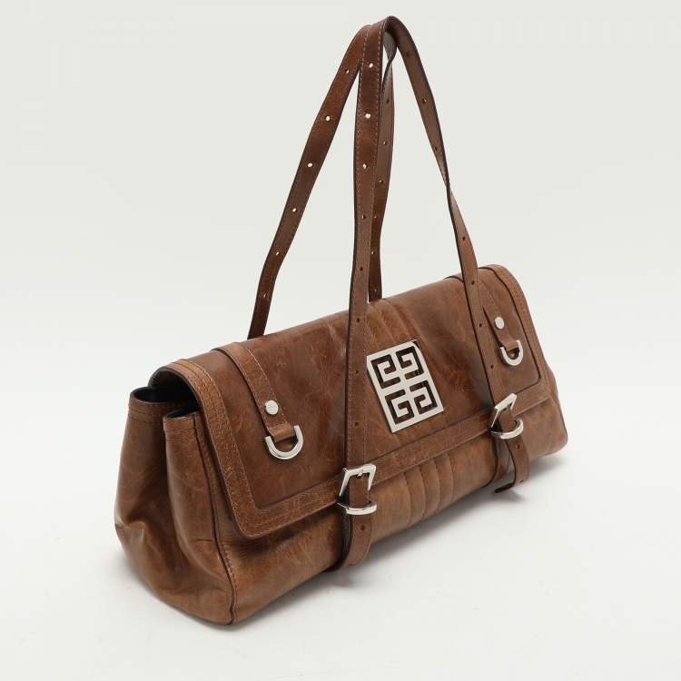 Pre Owned Givenchy Brown Leather Satchel