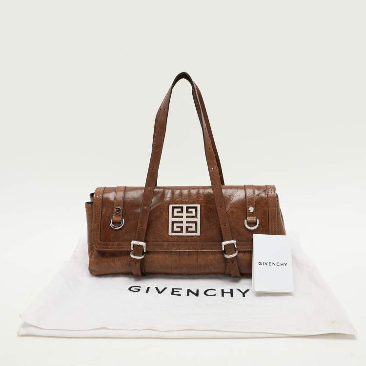 Pre Owned Givenchy Brown Leather Satchel