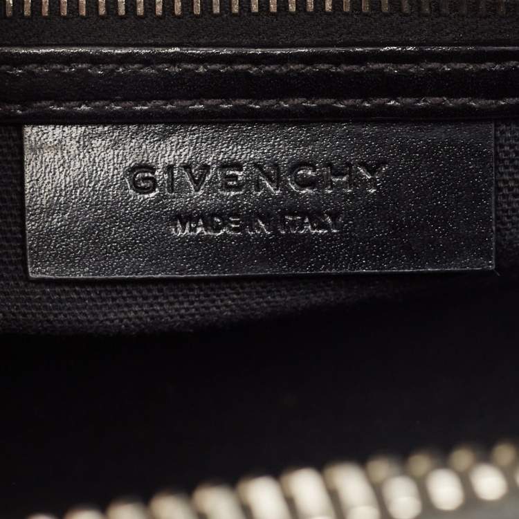 Pre Owned Givenchy Black Glossy Leather Small Antigona Satchel