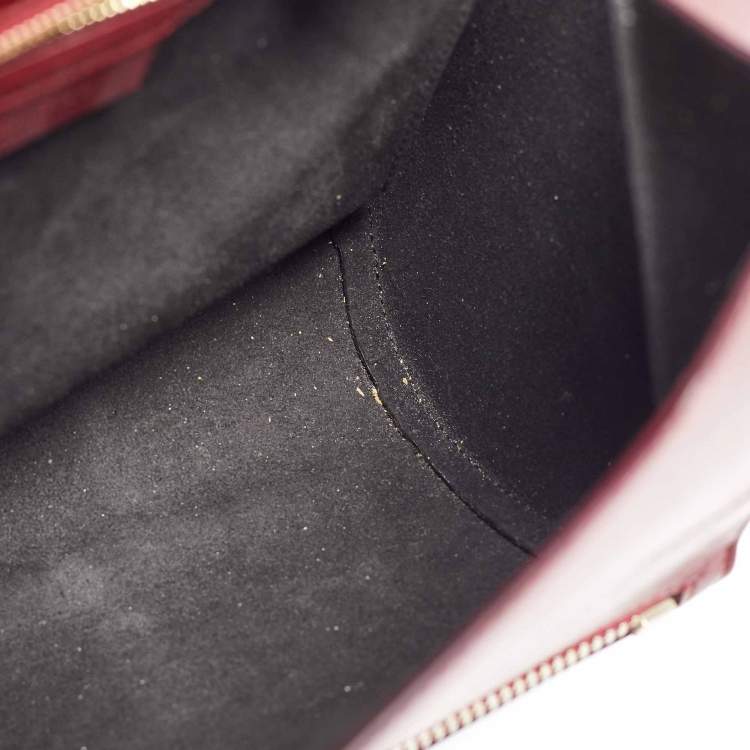 Pre Owned Givenchy Burgundy Leather Medium Pandora Box Bag