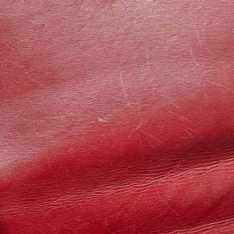 Pre Owned Givenchy Burgundy Leather Medium Pandora Box Bag
