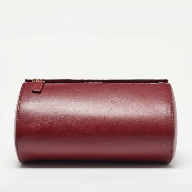 Pre Owned Givenchy Burgundy Leather Medium Pandora Box Bag