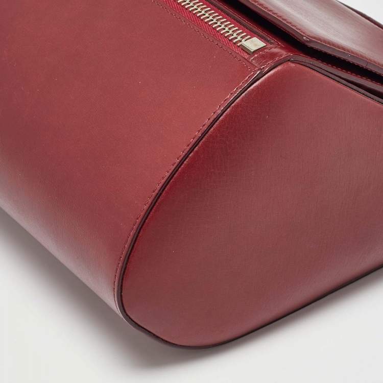 Pre Owned Givenchy Burgundy Leather Medium Pandora Box Bag