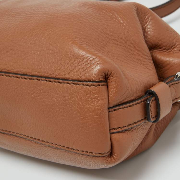 Pre Owned Givenchy Brown Leather Mini Nightingale Satchel