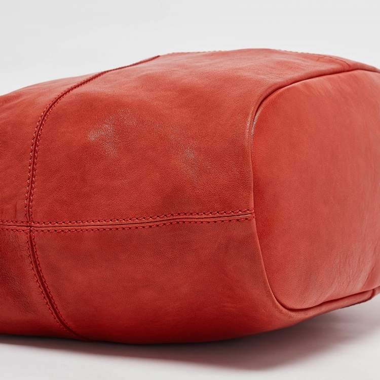 Pre Owned Givenchy Red Leather Medium Nightingale Bag