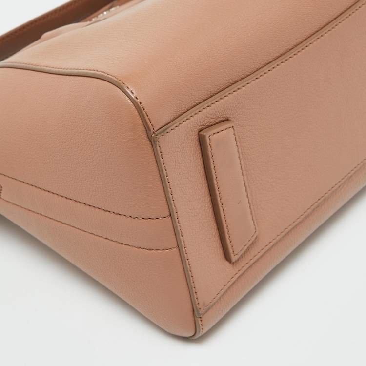 Pre Owned Givenchy Beige Leather Small Antigona Satchel