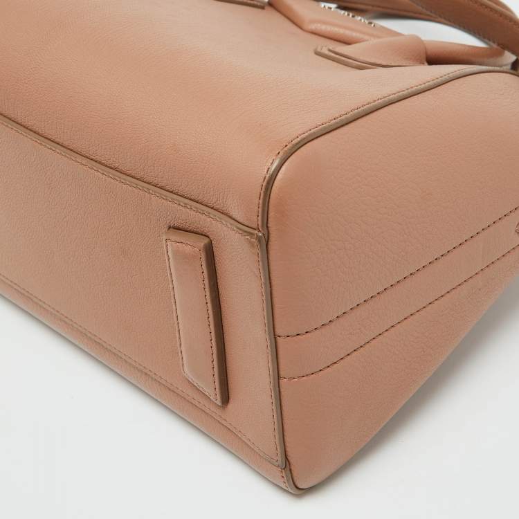 Pre Owned Givenchy Beige Leather Small Antigona Satchel