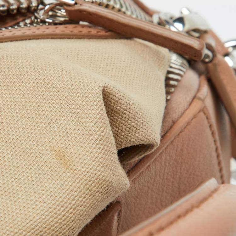 Pre Owned Givenchy Beige Leather Small Antigona Satchel
