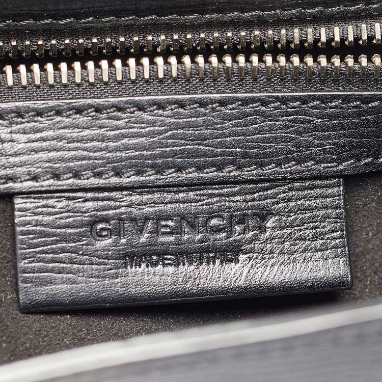 Pre Owned Givenchy Black Leather Mini Pandora Box Crossbody Bag