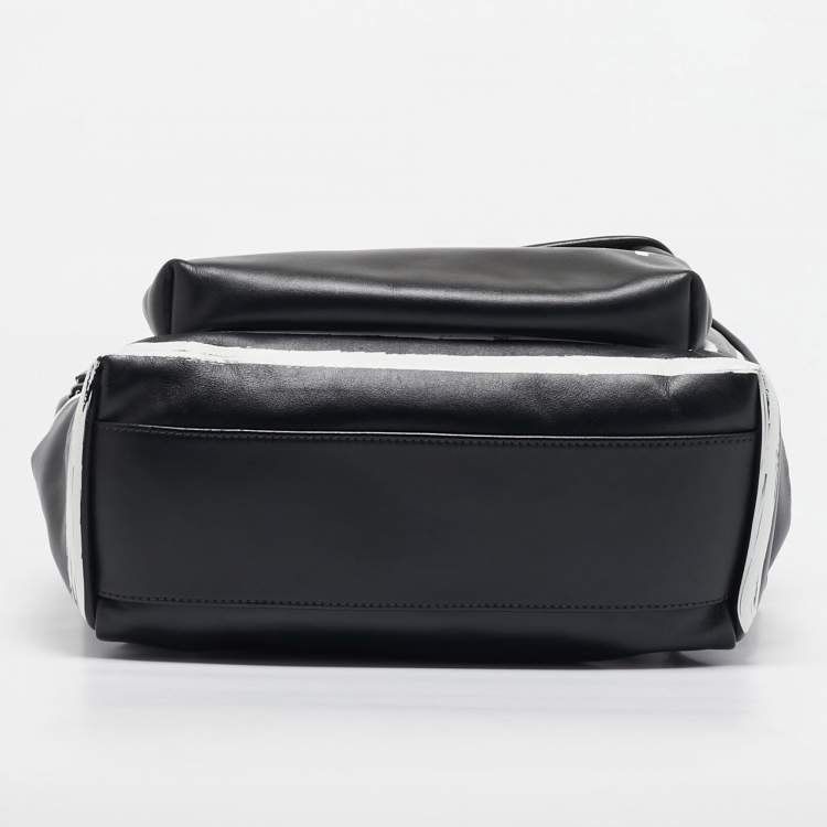 Pre Owned Givenchy Black Leather Graffiti Backpack