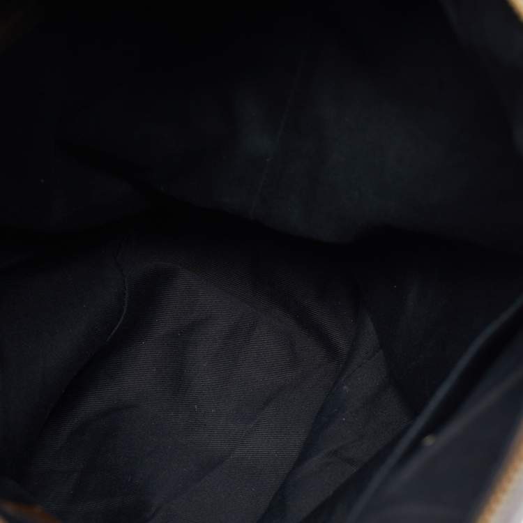 Pre Owned Givenchy Brown Leather Side Zip Hobo