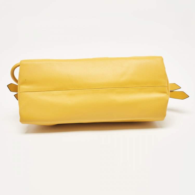Pre Owned Givenchy Yellow Leather id93 Shoulder Bag