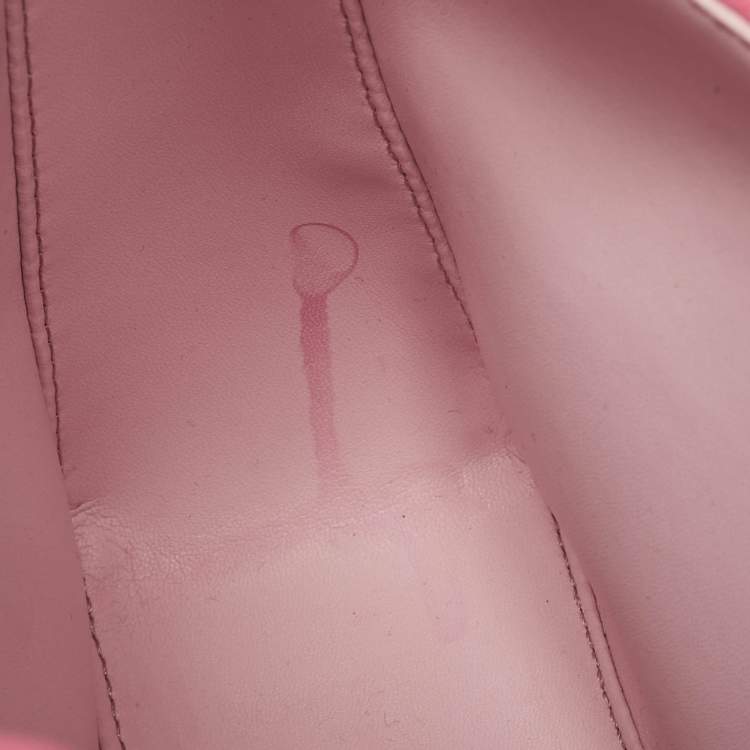 Pre Owned Givenchy Pink Monogram Coated Canvas and Leather Small Moon Cut Shoulder Bag