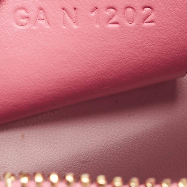 Pre Owned Givenchy Pink Monogram Coated Canvas and Leather Small Moon Cut Shoulder Bag