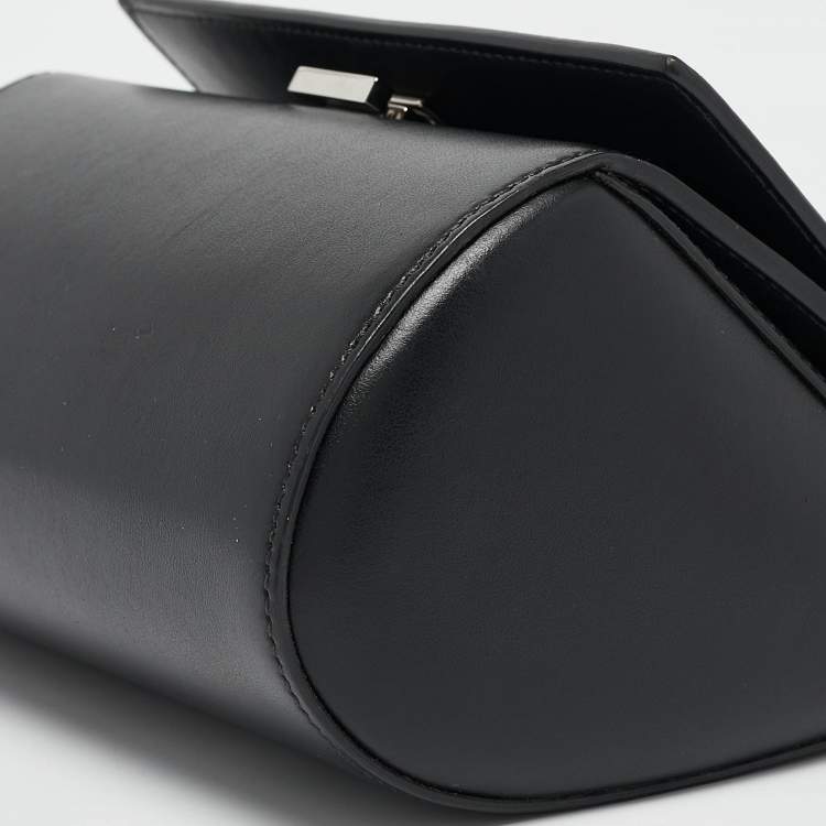 Pre Owned Givenchy Black Leather Mini Pandora Box Crossbody Bag