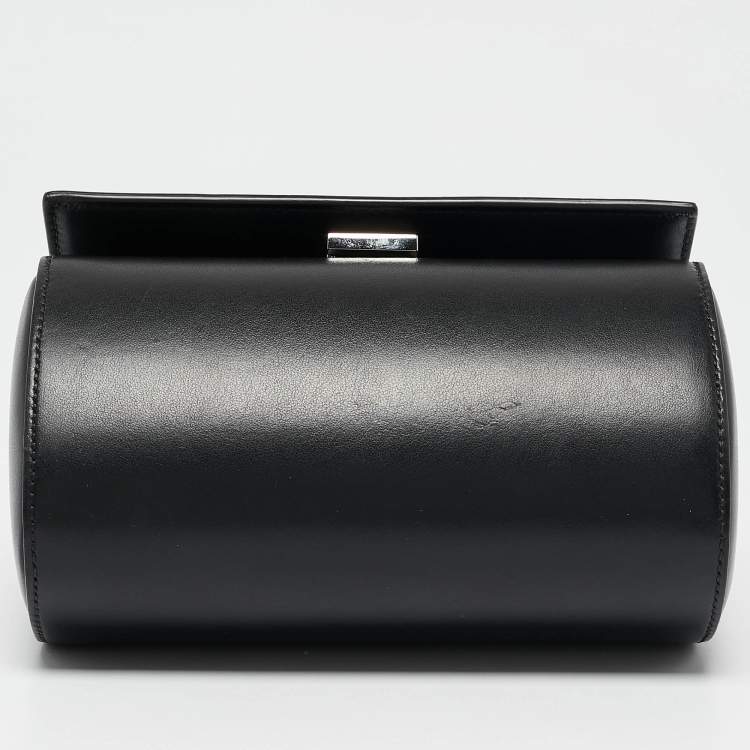 Pre Owned Givenchy Black Leather Mini Pandora Box Crossbody Bag