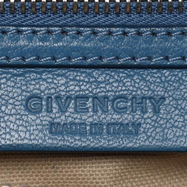 Pre Owned Givenchy Blue Leather Small Antigona Satchel