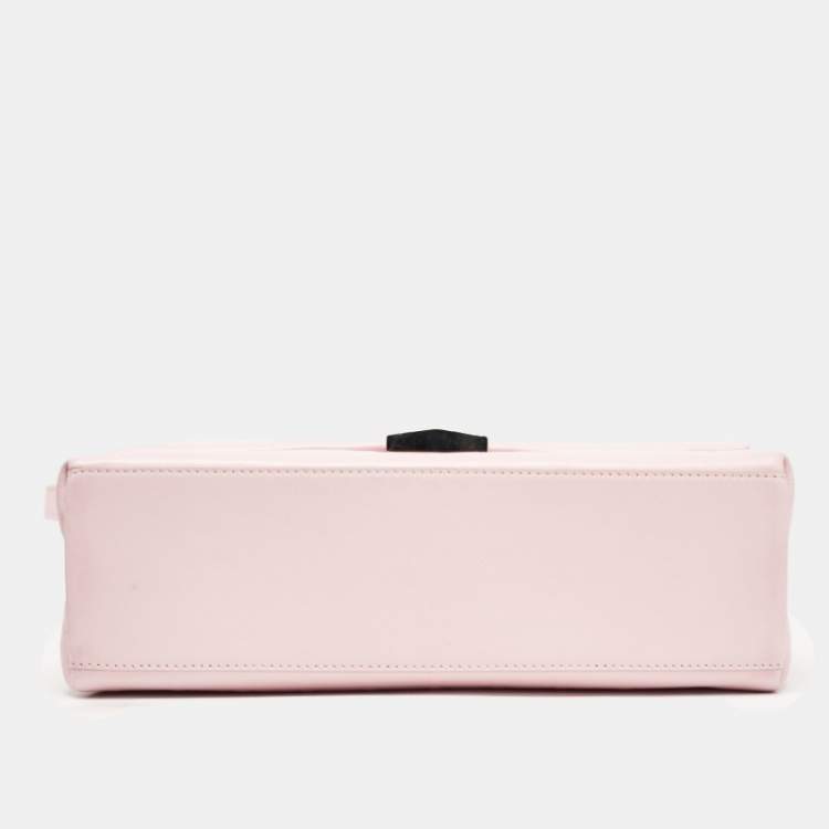 Pre Owned Givenchy Pink Embossed Leather Large 4G Shoulder Bag