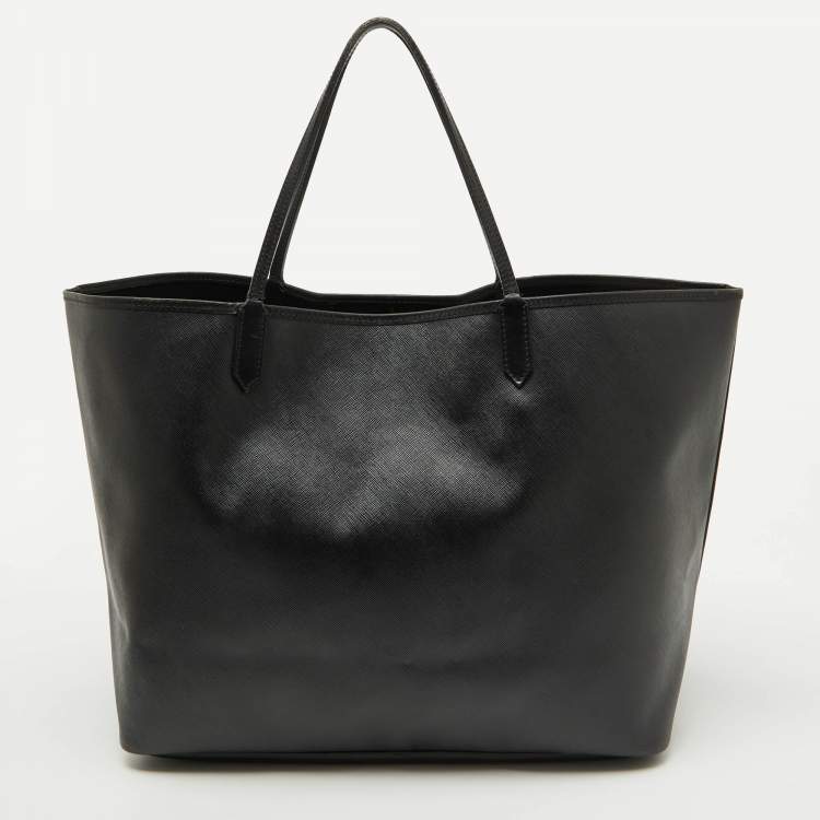 Pre Owned Givenchy Black Leather Antigona Rottweiler Print Shopper Tote 