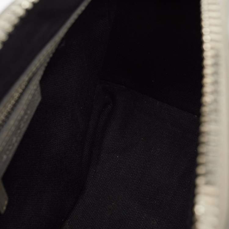 Pre Owned Givenchy Grey Leather Mini Antigona Satchel