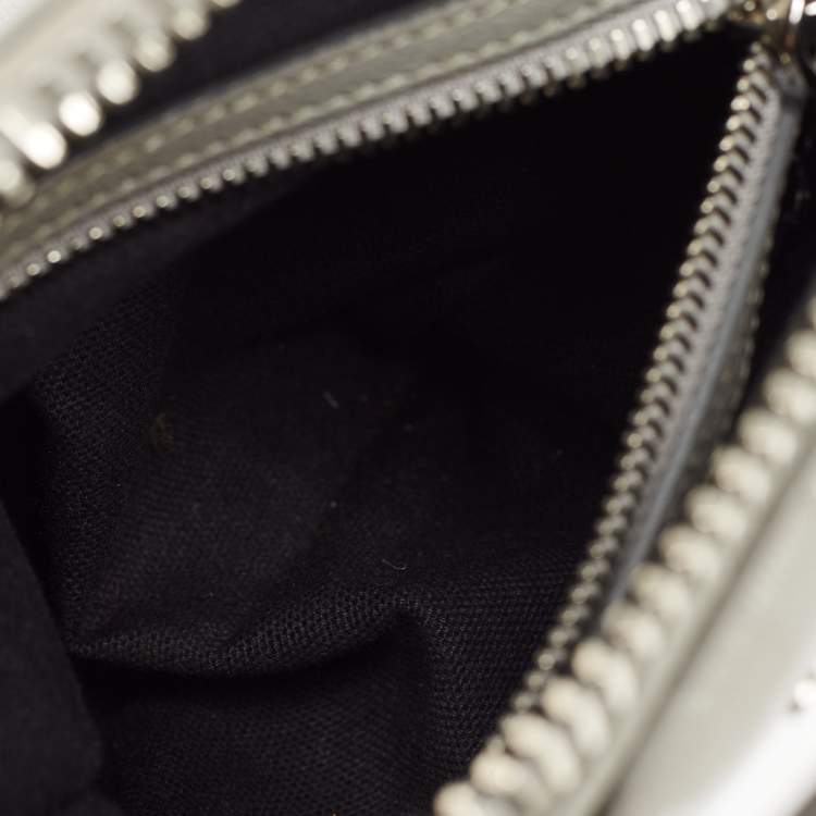 Pre Owned Givenchy Grey Leather Mini Antigona Satchel