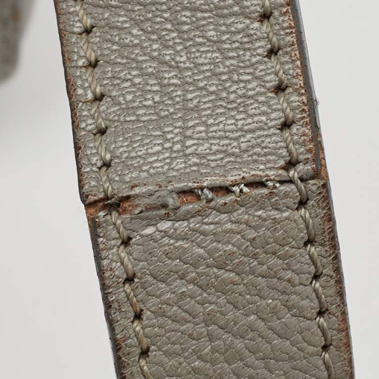 Pre Owned Givenchy Grey Leather Mini Antigona Satchel