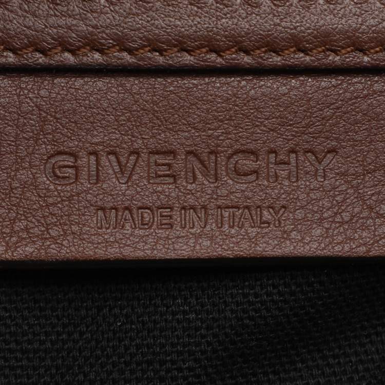 Pre Owned Givenchy Brown/Grey Leather Small Antigona Satchel