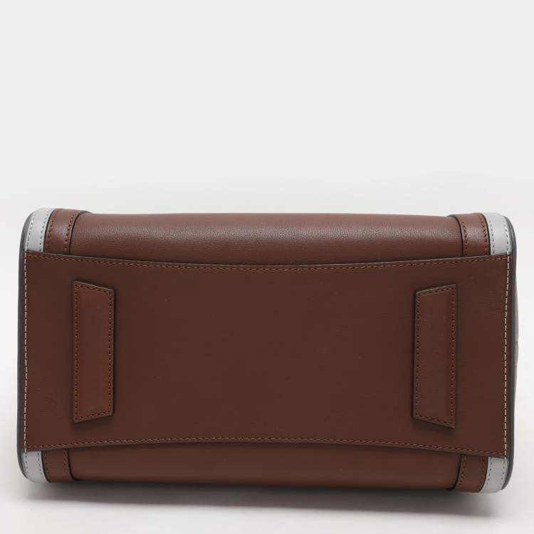 Pre Owned Givenchy Brown/Grey Leather Small Antigona Satchel