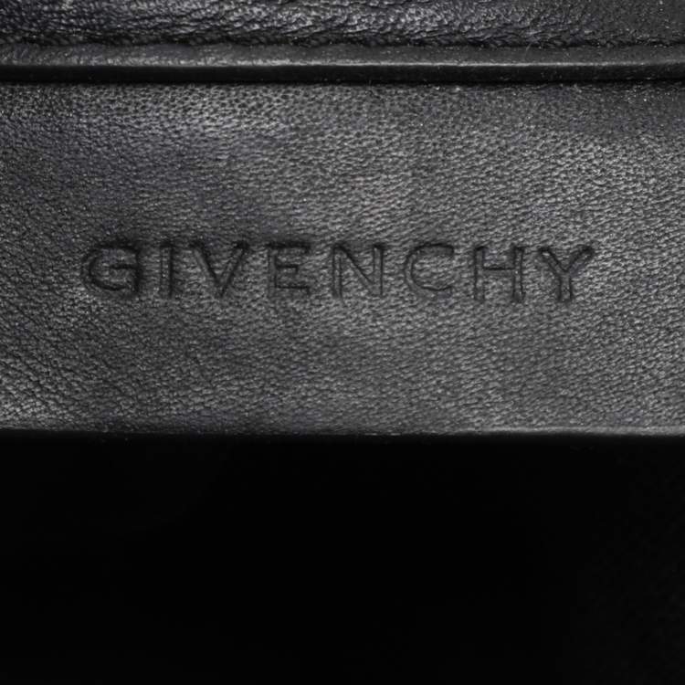 Pre Owned Givenchy Black Canvas and Leather Satchel