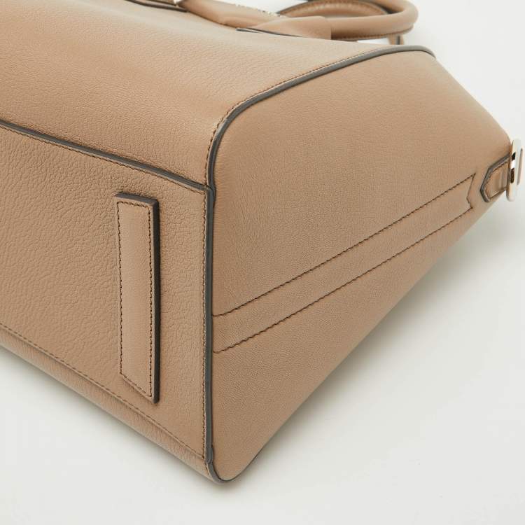 Pre Owned Givenchy Beige Leather Medium Antigona Satchel
