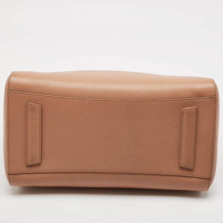 Pre Owned Givenchy Beige Leather Medium Antigona Satchel