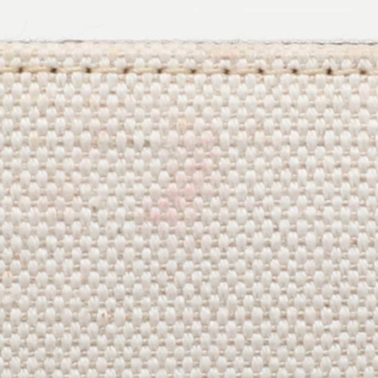 Pre Owned Givenchy White Canvas Small G Tote