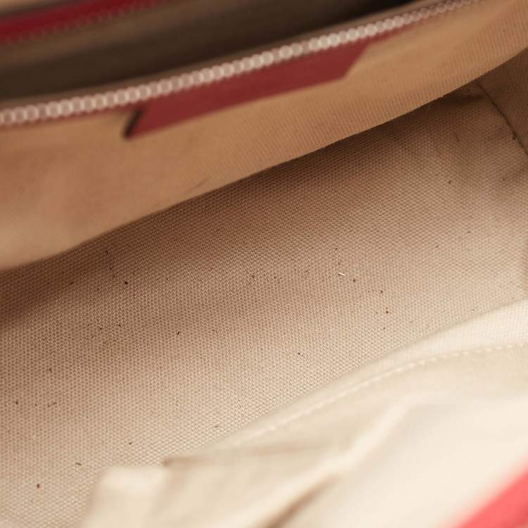 Pre Owned Givenchy Red Leather Small Antigona Satchel