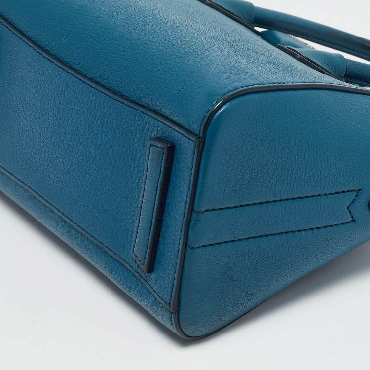 Pre Owned Givenchy Blue Leather Mini Antigona Satchel
