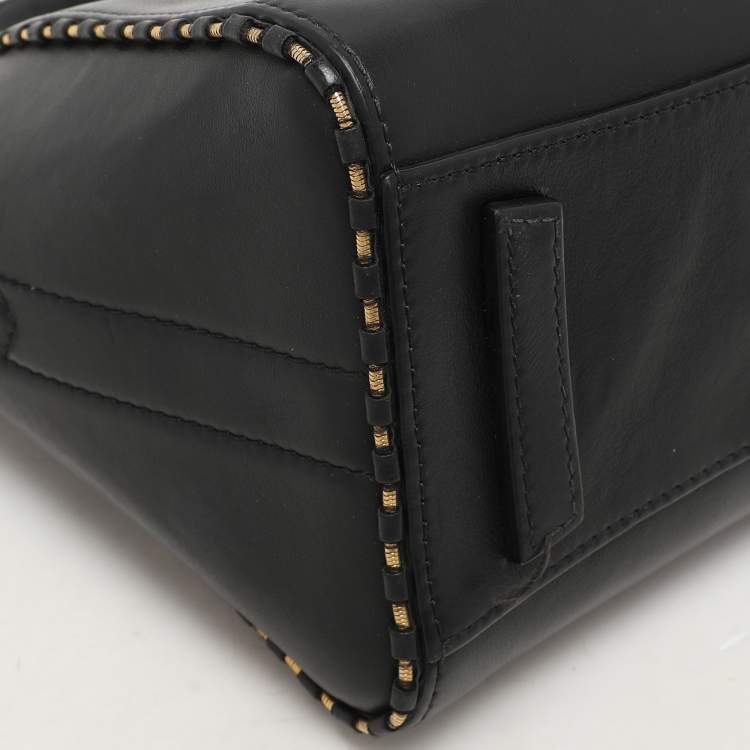 Pre Owned Givenchy Black Leather Mini Antigona Satchel