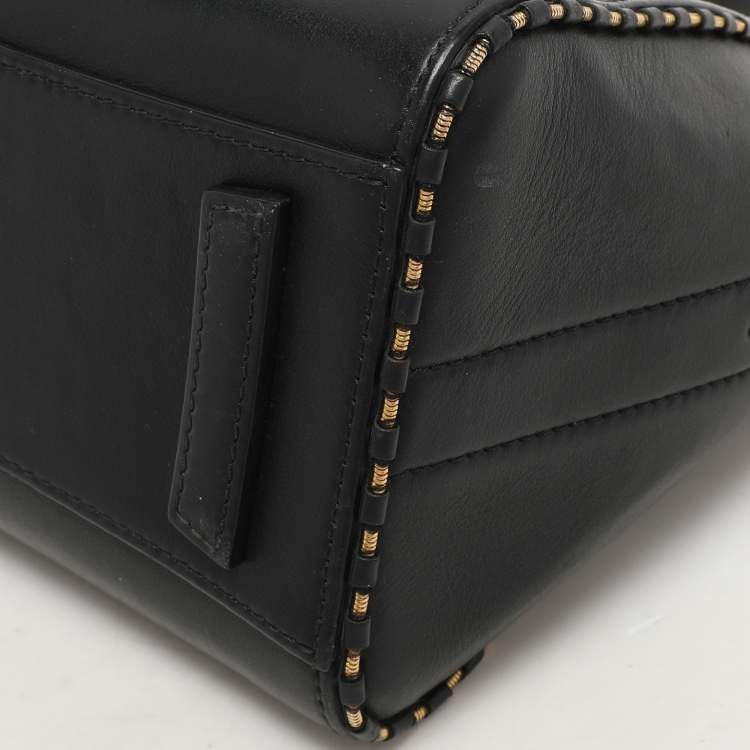 Pre Owned Givenchy Black Leather Mini Antigona Satchel