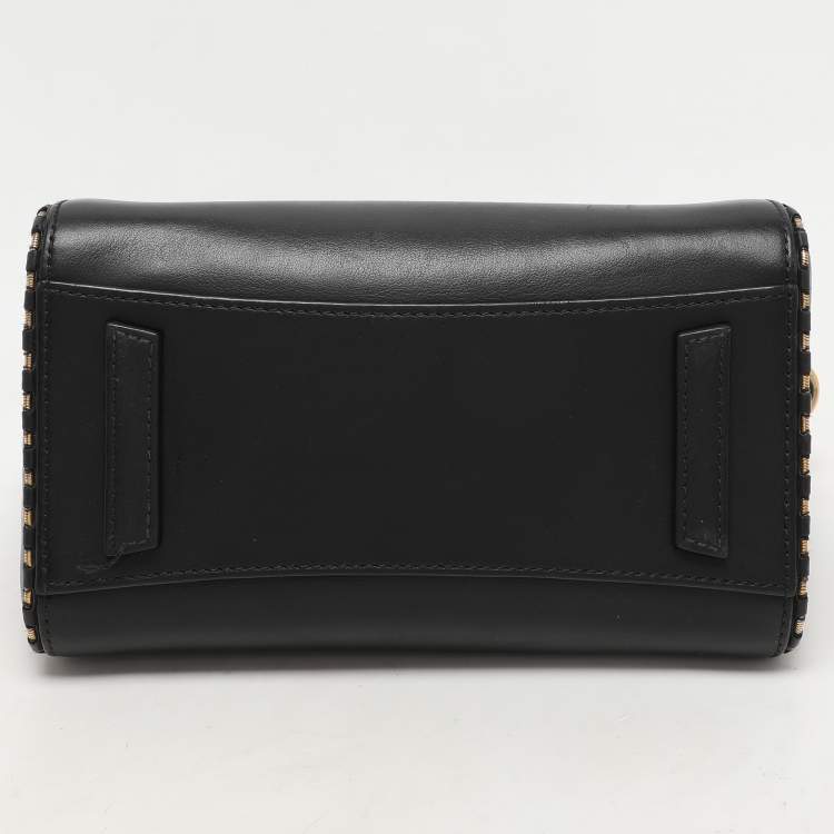 Pre Owned Givenchy Black Leather Mini Antigona Satchel